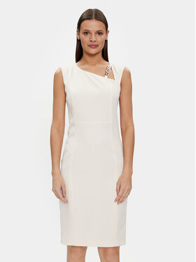 Liu Jo Liu Jo Rochie cocktail CA4211 T2200 Écru Regular Fit
