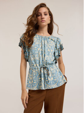 Motivi Motivi Blusa 2688W000738N0R4 Turchese Regular Fit