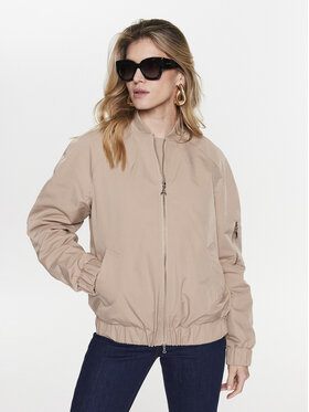 Patrizia Pepe Patrizia Pepe Bomber striukė 8O0061/A203-B752 Smėlio Relaxed Fit