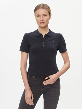 Tommy Hilfiger Tommy Hilfiger Polo marškinėliai 1985 WW0WW42047 Tamsiai mėlyna Slim Fit