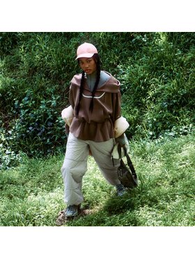 adidas by Stella McCartney adidas by Stella McCartney Bluza techniczna 157123 Brązowy Loose Fit