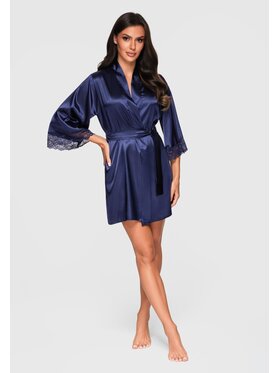Ombre Ombre Szlafrok LW-NWRB-0105 Granatowy Regular Fit