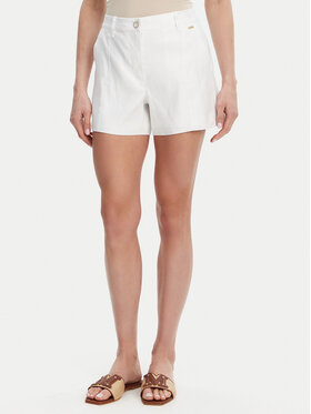 Guess Guess Auduma šorti W5GD1W WH5L2 Balts Regular Fit
