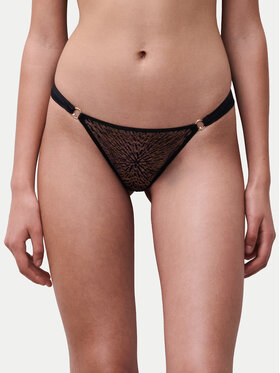 Chantelle Chantelle Chilot tanga Pearl C01RG0 Negru