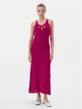 TWINSET TWINSET Rochie de vară 251LB3EBB Roz Regular Fit