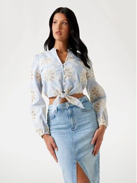 Guess Guess Top 175543 Niebieski Classic Fit