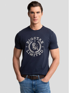 BIG STAR BIG STAR T-Shirt ABELAR_403_150 Granatowy Basic Fit