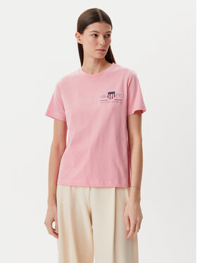 Gant Gant T-särk Archive 4200277 Roosa Regular Fit
