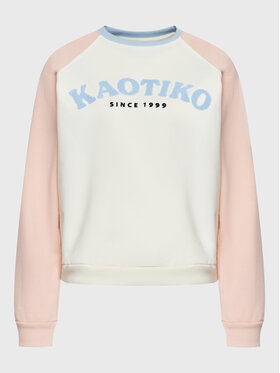 Kaotiko Kaotiko Μπλούζα Aroa AL013-01-M002 Λευκό Regular Fit