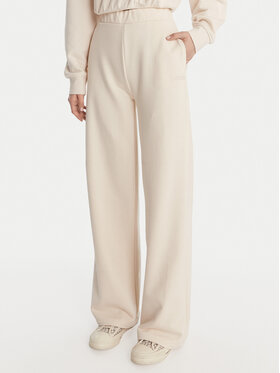 Guess Guess Teplákové kalhoty V6RB03 KD761 Krémová Wide Leg