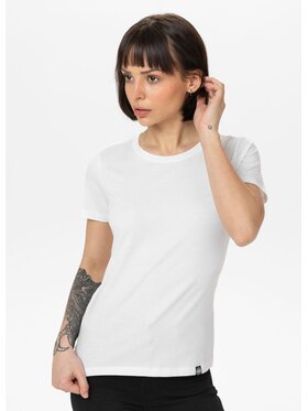 PITBULL PITBULL T-Shirt Koszulka damska NO LOGO XL Biały Regular Fit