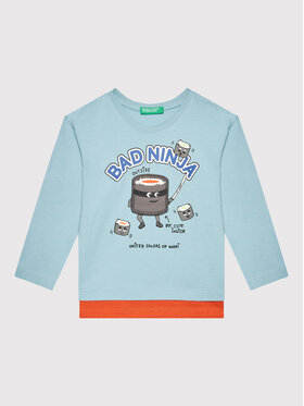 United Colors Of Benetton United Colors Of Benetton Bluză 3096G104A Albastru Regular Fit