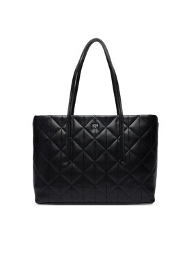 Calvin Klein Calvin Klein Ročna torba Quilted Small Tote LV04F3325G Črna