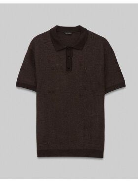 Borgio Borgio Polo dubino_br Brązowy Classic Fit