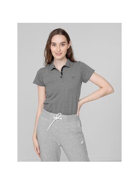 4F 4F Polokošeľa H4Z22TSD356-24M Sivá Slim Fit