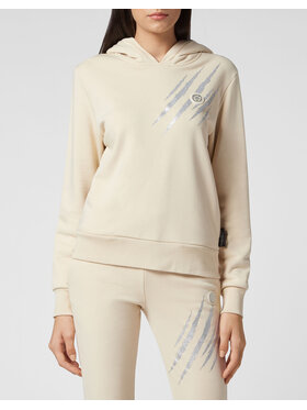Plein Sport Plein Sport Bluza 14493 Beżowy Regular Fit