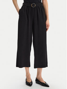 Vero Moda Vero Moda Kalhoty culottes Bree 10341670 Černá Cropped Fit