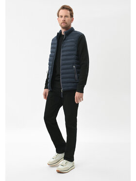 Volcano Volcano Bezrękawnik V-ANIM Granatowy Regular Fit