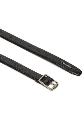 Calvin Klein Ženski Remen Slim Sqr Buckle Belt 2.0 K60K612632 Crna