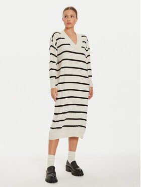 ONLY ONLY Úpletové šaty New Tessa 15236372 Béžová Relaxed Fit