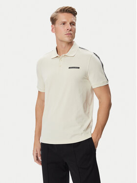 EA7 Emporio Armani EA7 Emporio Armani Тениска с яка и копчета 7M002190 AF10373 U1079 Кремав Regular Fit