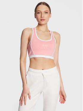 Guess Guess Biustonosz top Signature V3GP00 KBP41 Różowy