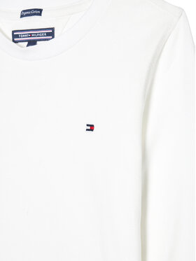 Tommy Hilfiger Bluza Boys Basic Cn Knit L KB0KB04141 Bela Regular Fit