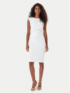 Rinascimento Rinascimento Koktel haljina CFC0125332003 Écru Slim Fit