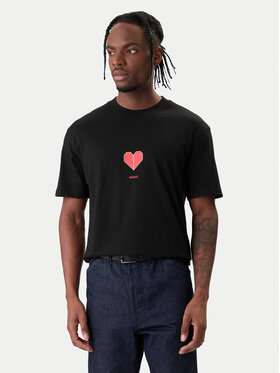 HUGO HUGO T-Shirt Dalentin 50553429 Czarny Relaxed Fit