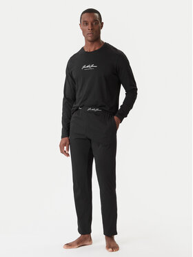 Jack & Jones Jack & Jones Pyžamo Clyde 12286555 Čierna Loose Fit