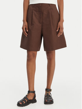 Weekend Max Mara Weekend Max Mara Bermudy Ecuba 2615141022 Brązowy Loose Fit