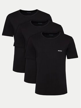 HUGO HUGO 3 db póló 50480088 Fekete Regular Fit