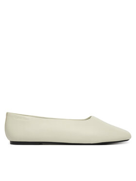 Calvin Klein Calvin Klein Baleriny Round Ballerina Lth HW0HW02943 Biały