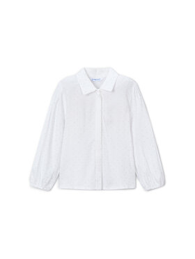 Mayoral Mayoral Camicia 4133 Bianco Regular Fit