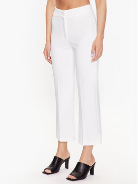 DKNY DKNY Pantaloni di tessuto P2RVAO19 Bianco Regular Fit