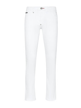 PHILIPP PLEIN PHILIPP PLEIN Džínsy 4227 Biela Straight Leg