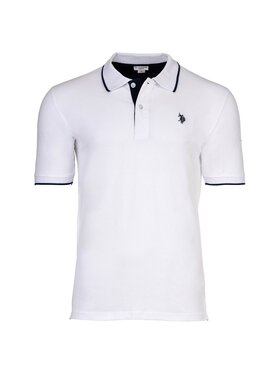 U.S. Polo Assn. U.S. Polo Assn. Polo 28708 Biały Comfort Fit