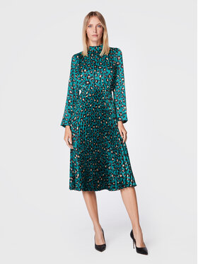 Nissa Nissa Cocktail obleka RZ13357 Zelena Regular Fit