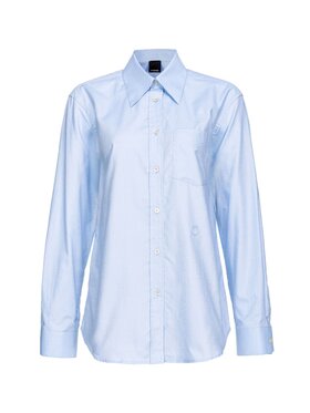 PINKO PINKO Koszula PINKO COREA CAMICIA OXFORD - 103708-A1Y0 Niebieski Regular Fit