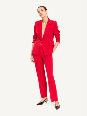 KMX KMX Spodnie materiałowe 809280008 Czerwony Straight Fit