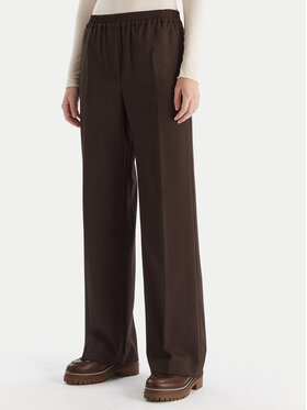 Weekend Max Mara Weekend Max Mara Pantaloni di tessuto Petra 2525136032 Marrone Regular Fit