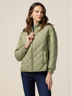 Oltre Oltre Kurtka puchowa F134J000187N035 Zielony Baggy Fit