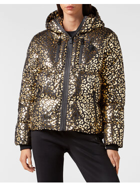 Plein Sport Plein Sport Kurtka puchowa 267 Złoty Regular Fit
