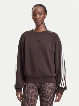 adidas adidas Felpa Adidas Kit 3-Stripes KW7702 Marrone Loose Fit