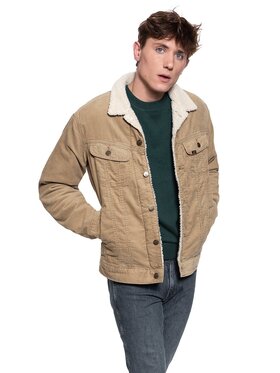 Lee Lee Kurtka zimowa SHERPA RIDER Beżowy Regular Fit