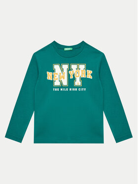 United Colors Of Benetton United Colors Of Benetton Majica 3096C10LF Zelena Regular Fit