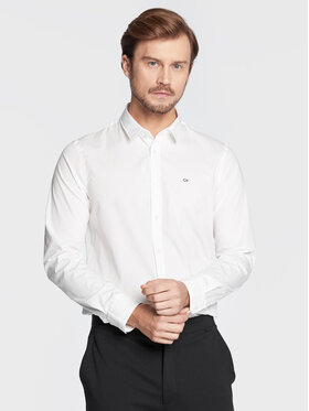 Calvin Klein Calvin Klein Camicia K10K110856 Bianco Slim Fit