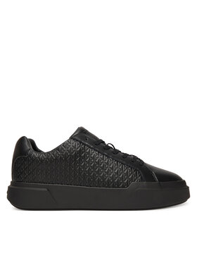 Calvin Klein Calvin Klein Снікерcи Chunky Cupsole Laceup Lth Aop YM0YM01383 Чорний