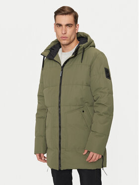 Halti Halti Geacă de iarnă Linjat 065-0419 Verde Regular Fit