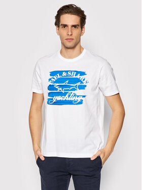 Paul&Shark Paul&Shark T-Shirt 22411059 Biały Regular Fit
